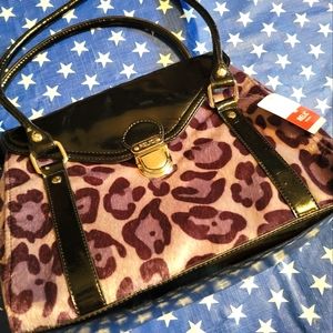 With tags, Relic purple color fur handbag